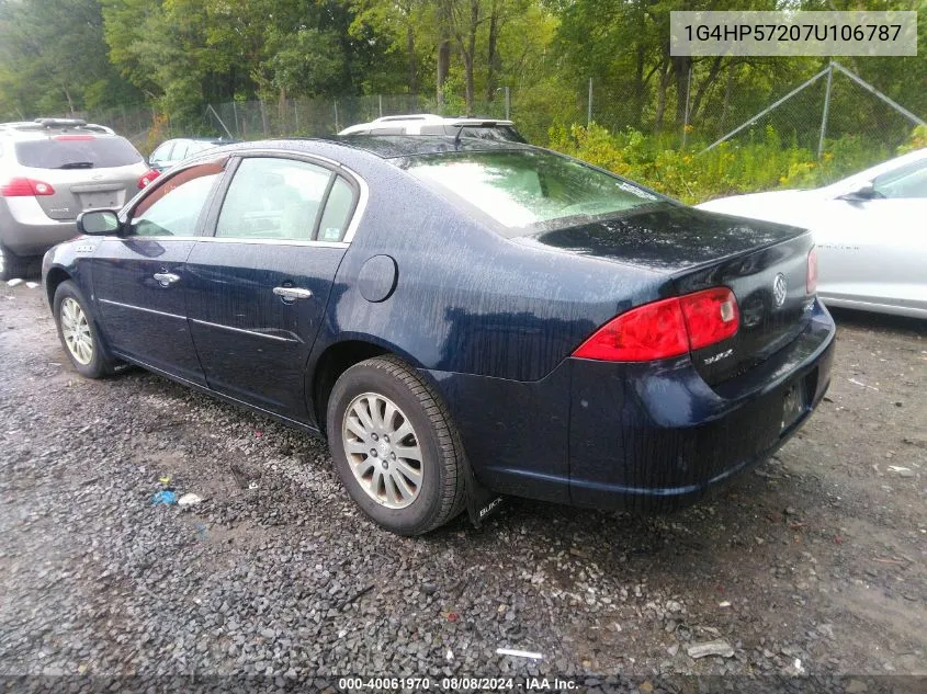 2007 Buick Lucerne Cx VIN: 1G4HP57207U106787 Lot: 40061970