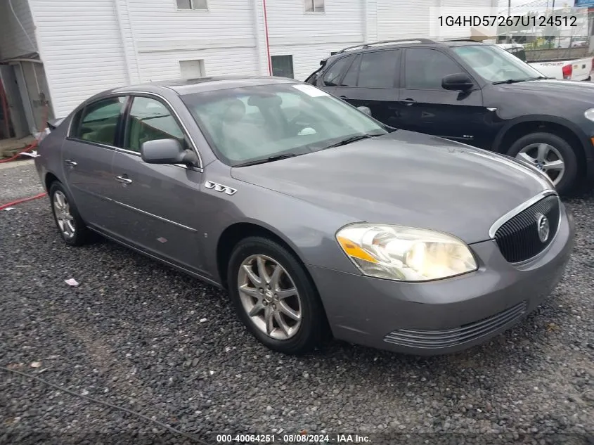 2007 Buick Lucerne Cxl VIN: 1G4HD57267U124512 Lot: 40064251