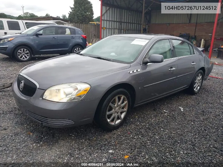 2007 Buick Lucerne Cxl VIN: 1G4HD57267U124512 Lot: 40064251