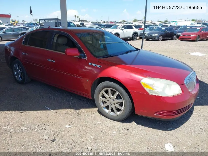 2007 Buick Lucerne Cxl VIN: 1G4HD57237U185655 Lot: 40093517