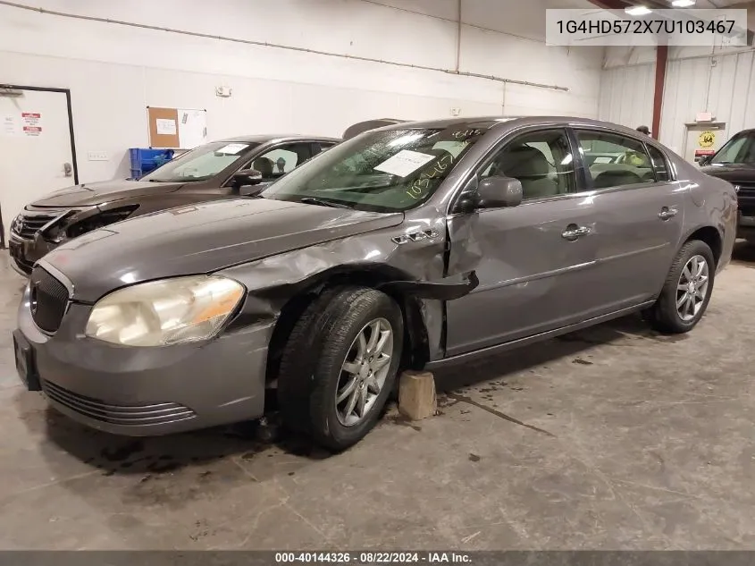 2007 Buick Lucerne Cxl VIN: 1G4HD572X7U103467 Lot: 40144326