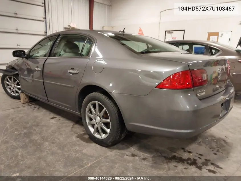 2007 Buick Lucerne Cxl VIN: 1G4HD572X7U103467 Lot: 40144326