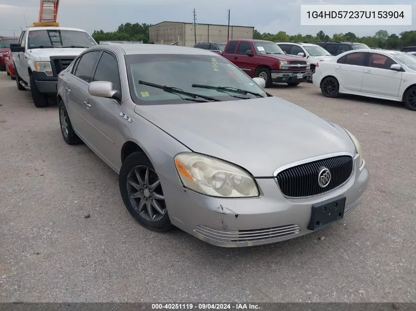 2007 Buick Lucerne Cxl VIN: 1G4HD57237U153904 Lot: 40251119