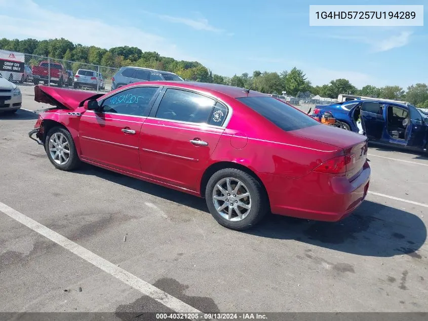 1G4HD57257U194289 2007 Buick Lucerne Cxl