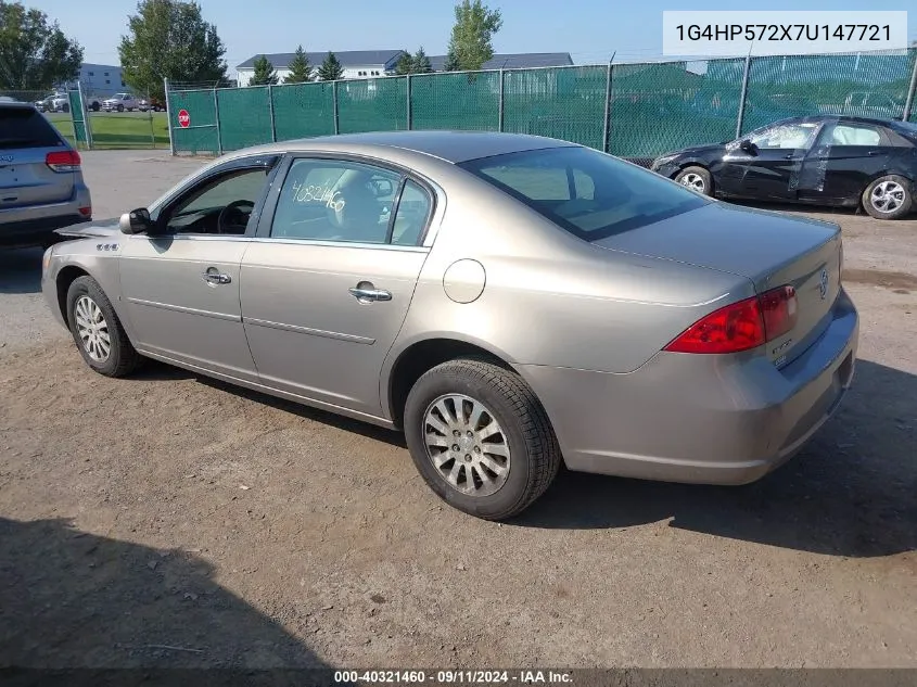 2007 Buick Lucerne Cx VIN: 1G4HP572X7U147721 Lot: 40321460