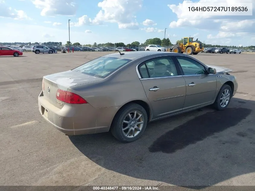 1G4HD57247U189536 2007 Buick Lucerne Cxl