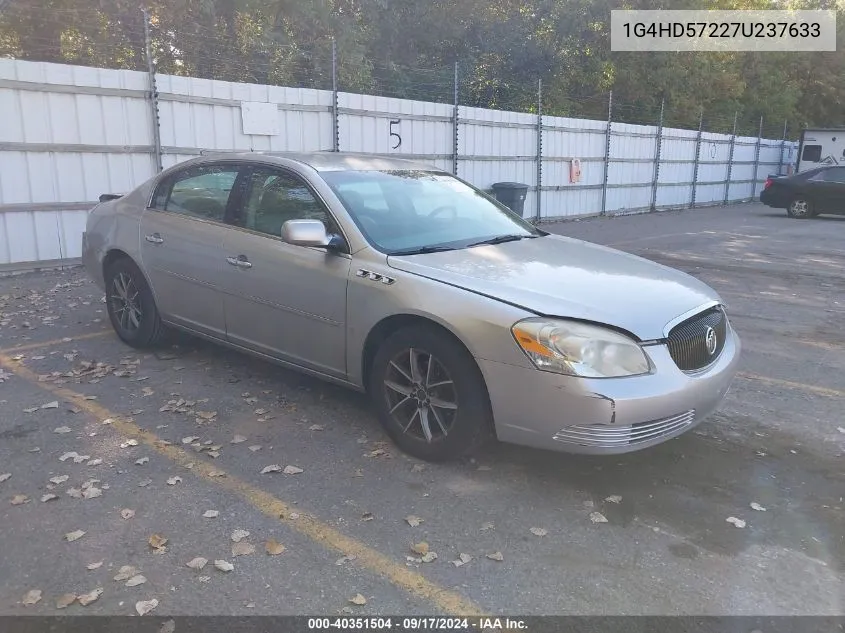 2007 Buick Lucerne Cxl VIN: 1G4HD57227U237633 Lot: 40351504