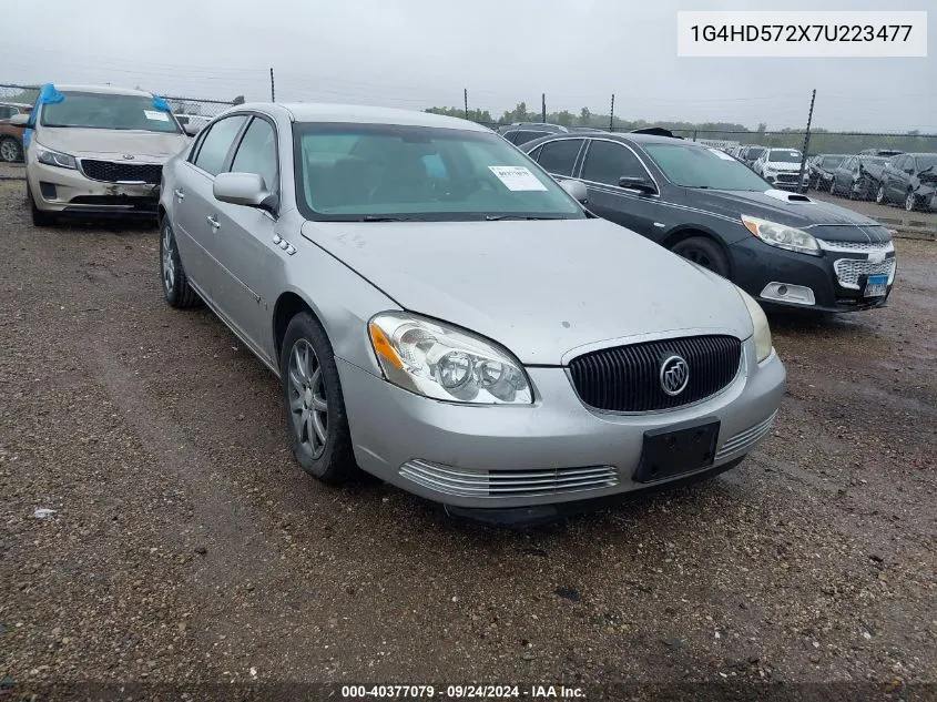 2007 Buick Lucerne Cxl VIN: 1G4HD572X7U223477 Lot: 40377079