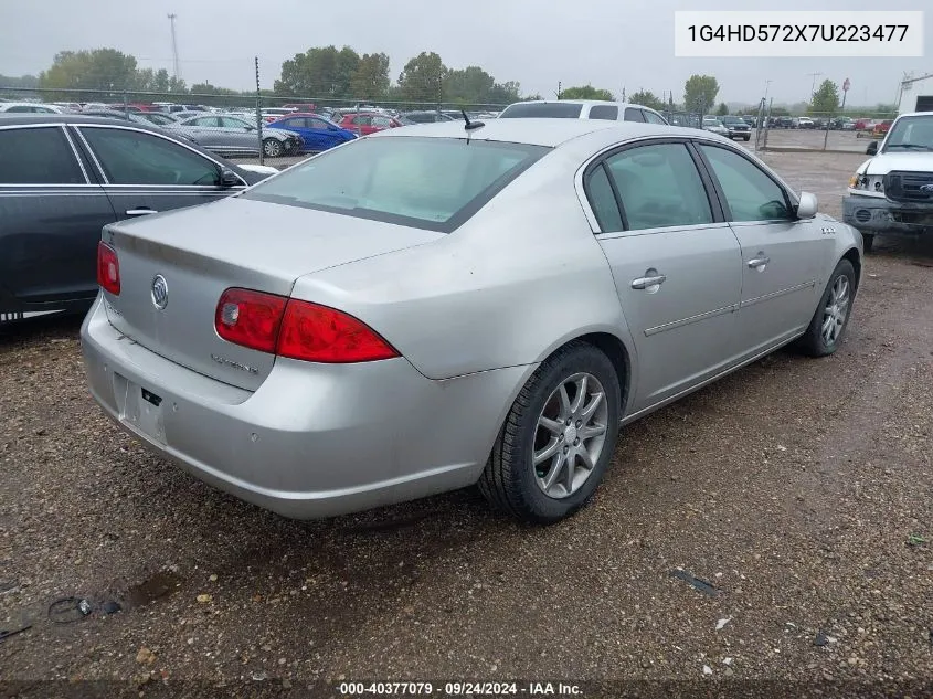 2007 Buick Lucerne Cxl VIN: 1G4HD572X7U223477 Lot: 40377079