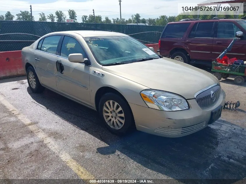 2007 Buick Lucerne Cx VIN: 1G4HP57267U169067 Lot: 40381639