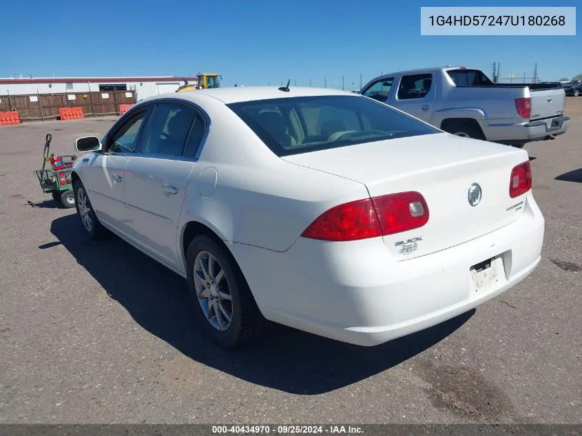 2007 Buick Lucerne Cxl VIN: 1G4HD57247U180268 Lot: 40434970