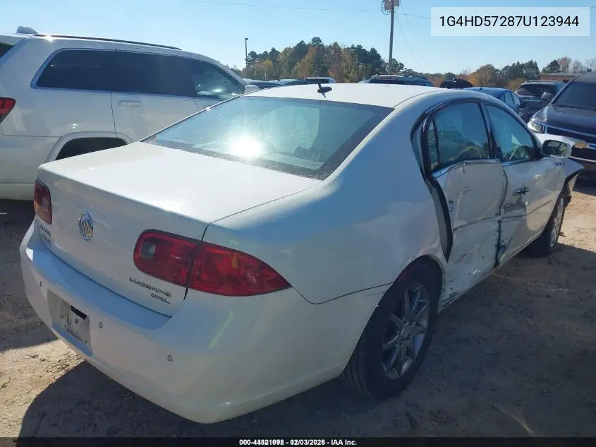 1G4HD57287U123944 2007 Buick Lucerne Cxl