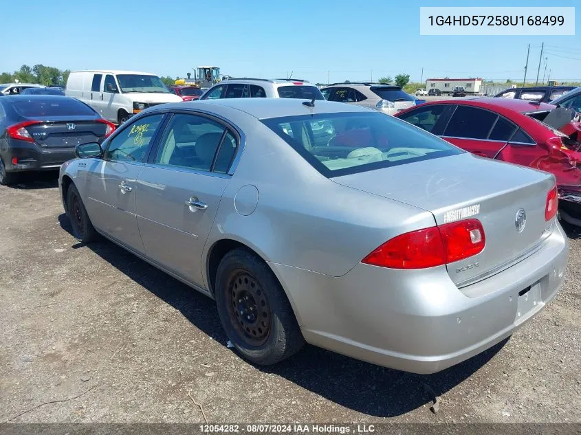 2008 Buick Lucerne Cxl VIN: 1G4HD57258U168499 Lot: 12054282