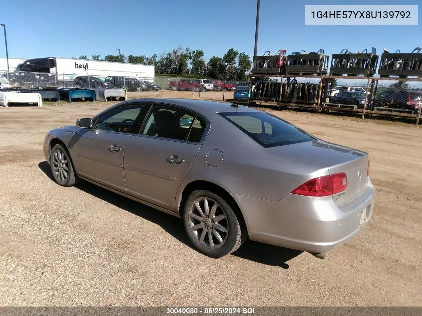 2008 Buick Lucerne VIN: 1G4HE57YX8U139792 Lot: 30040080