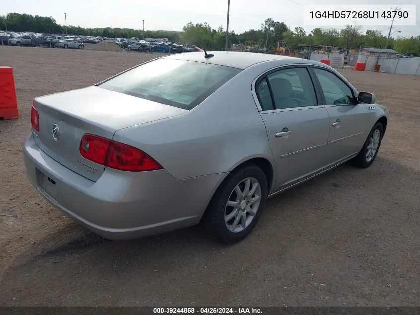 2008 Buick Lucerne Cxl VIN: 1G4HD57268U143790 Lot: 39244858