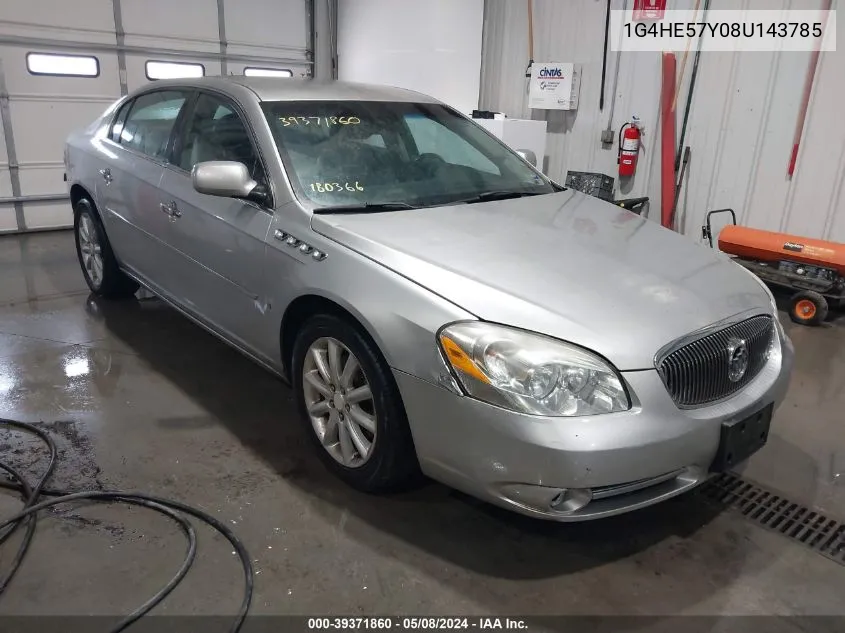 2008 Buick Lucerne Cxs VIN: 1G4HE57Y08U143785 Lot: 39371860