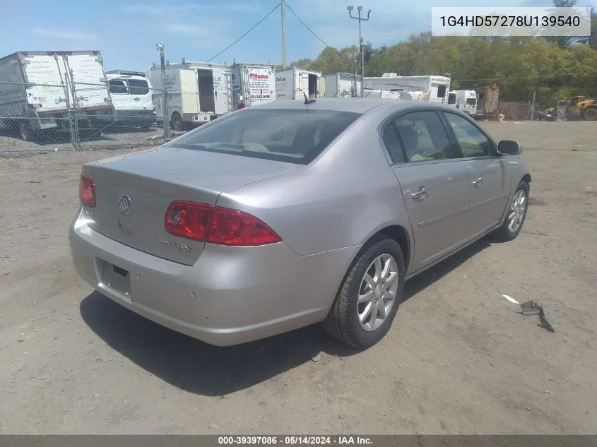 1G4HD57278U139540 2008 Buick Lucerne Cxl