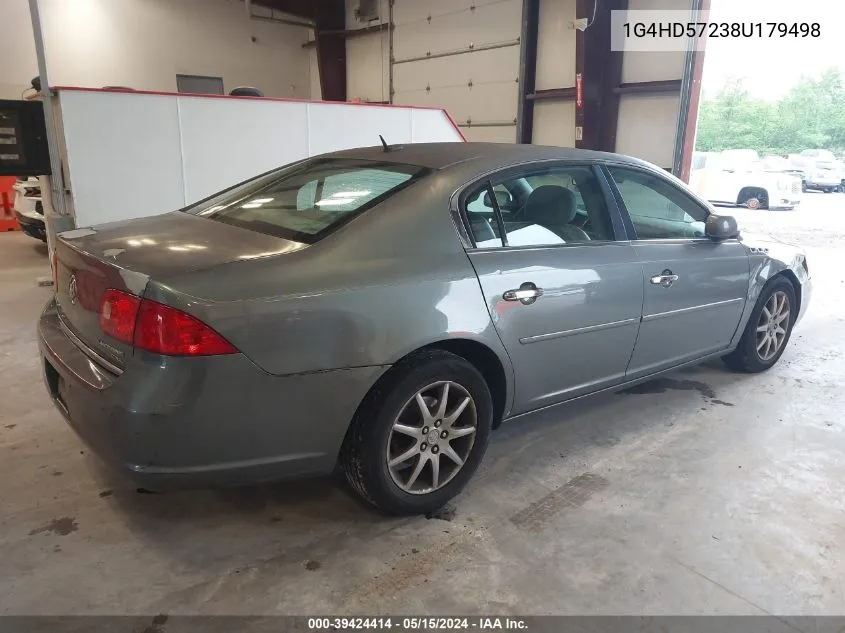 2008 Buick Lucerne Cxl VIN: 1G4HD57238U179498 Lot: 39424414