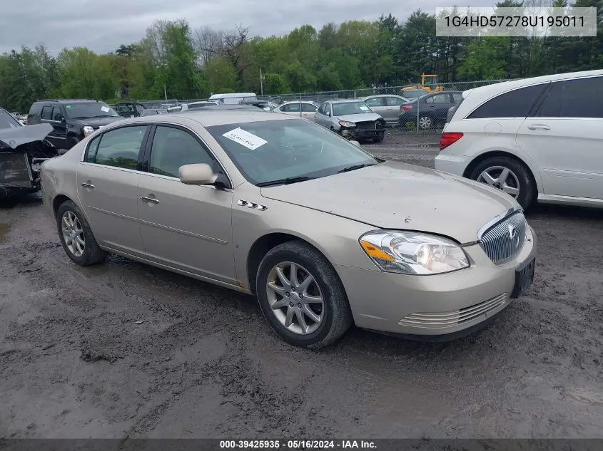 2008 Buick Lucerne Cxl VIN: 1G4HD57278U195011 Lot: 39425935