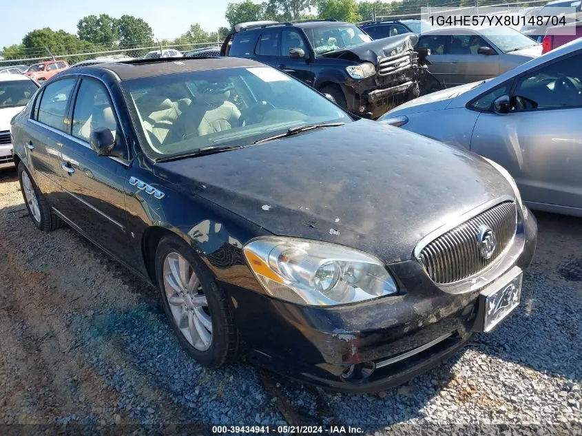 2008 Buick Lucerne Cxs VIN: 1G4HE57YX8U148704 Lot: 39434941