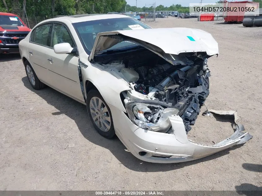 2008 Buick Lucerne Cxl VIN: 1G4HD57208U210562 Lot: 39464718