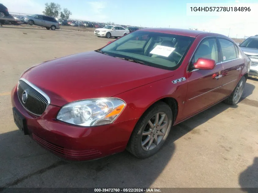 2008 Buick Lucerne Cxl VIN: 1G4HD57278U184896 Lot: 39472760