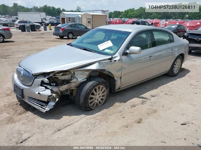 2008 Buick Lucerne Cx VIN: 1G4HP57238U126811 Lot: 39475595