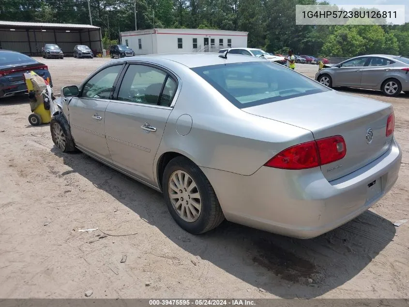 2008 Buick Lucerne Cx VIN: 1G4HP57238U126811 Lot: 39475595