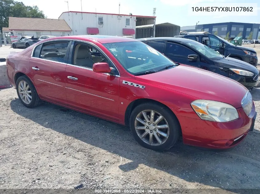 2008 Buick Lucerne Cxs VIN: 1G4HE57YX8U107862 Lot: 39492965