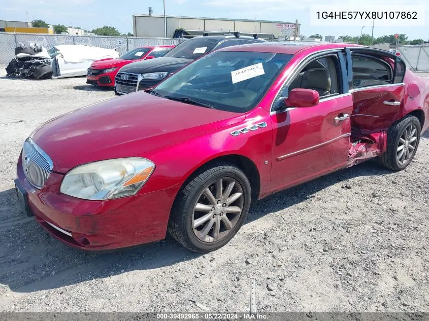 2008 Buick Lucerne Cxs VIN: 1G4HE57YX8U107862 Lot: 39492965