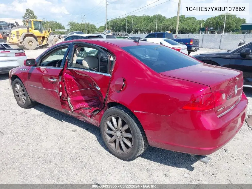 2008 Buick Lucerne Cxs VIN: 1G4HE57YX8U107862 Lot: 39492965