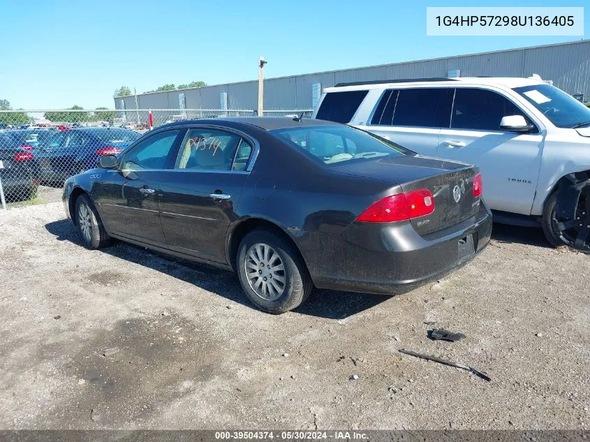 2008 Buick Lucerne Cx VIN: 1G4HP57298U136405 Lot: 39504374