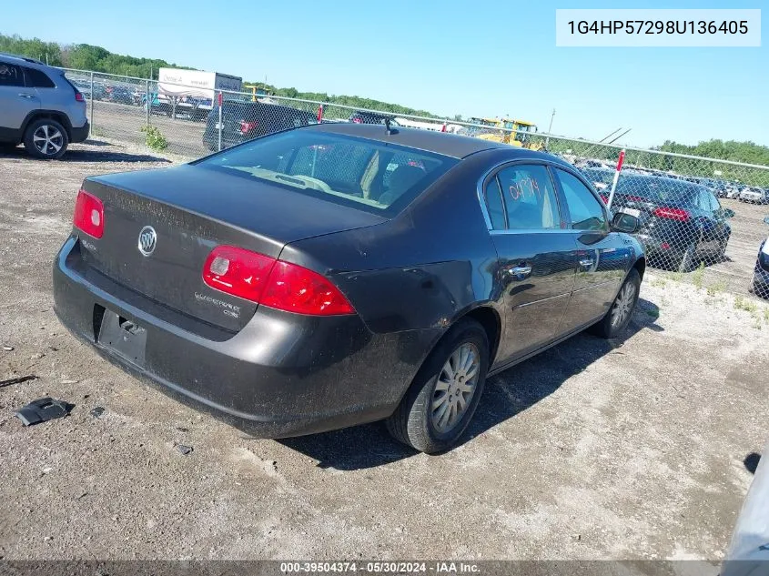 2008 Buick Lucerne Cx VIN: 1G4HP57298U136405 Lot: 39504374