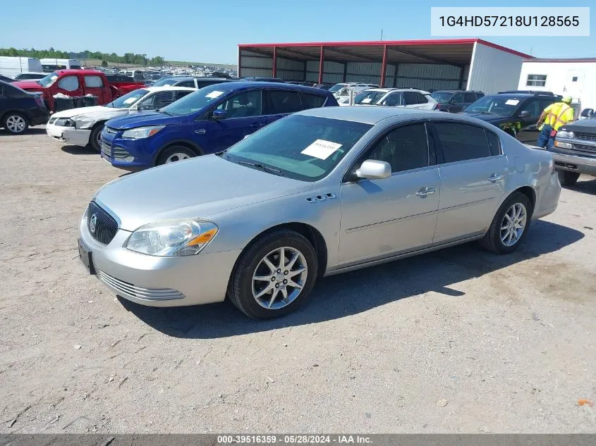 2008 Buick Lucerne Cxl VIN: 1G4HD57218U128565 Lot: 39516359