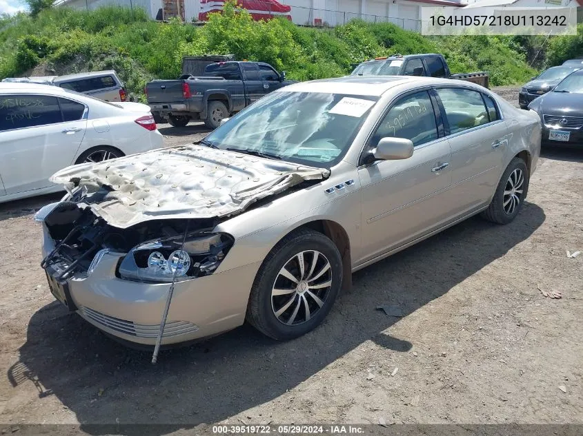 2008 Buick Lucerne Cxl VIN: 1G4HD57218U113242 Lot: 39519722