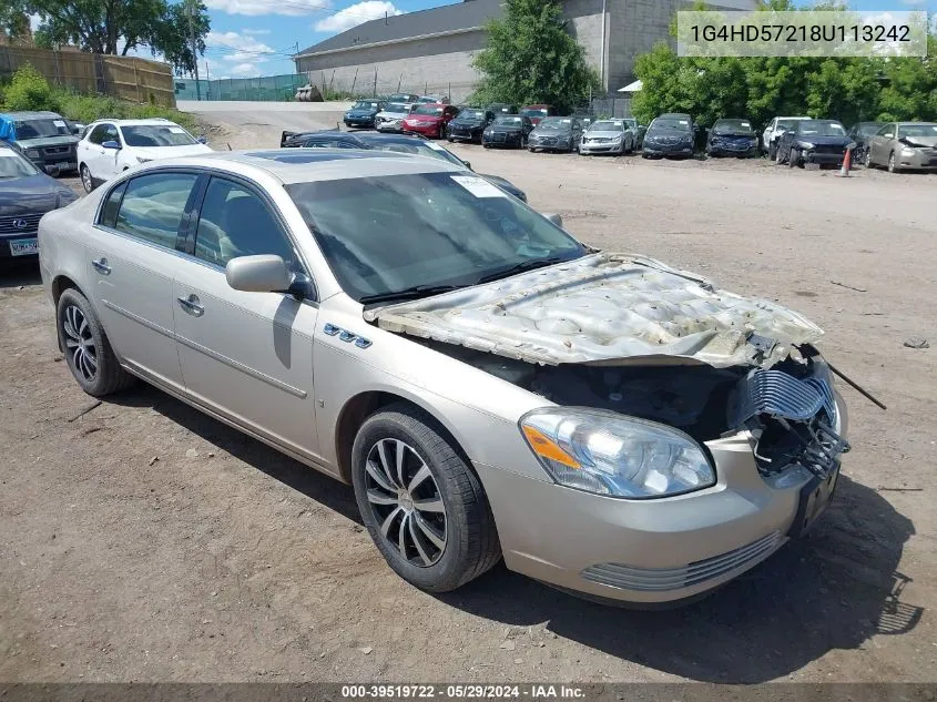 2008 Buick Lucerne Cxl VIN: 1G4HD57218U113242 Lot: 39519722