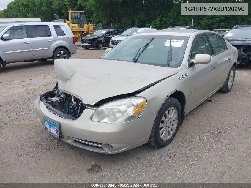 2008 Buick Lucerne Cx VIN: 1G4HP572X8U120990 Lot: 39519845