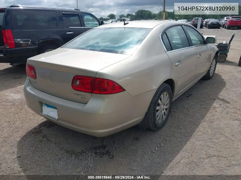 2008 Buick Lucerne Cx VIN: 1G4HP572X8U120990 Lot: 39519845