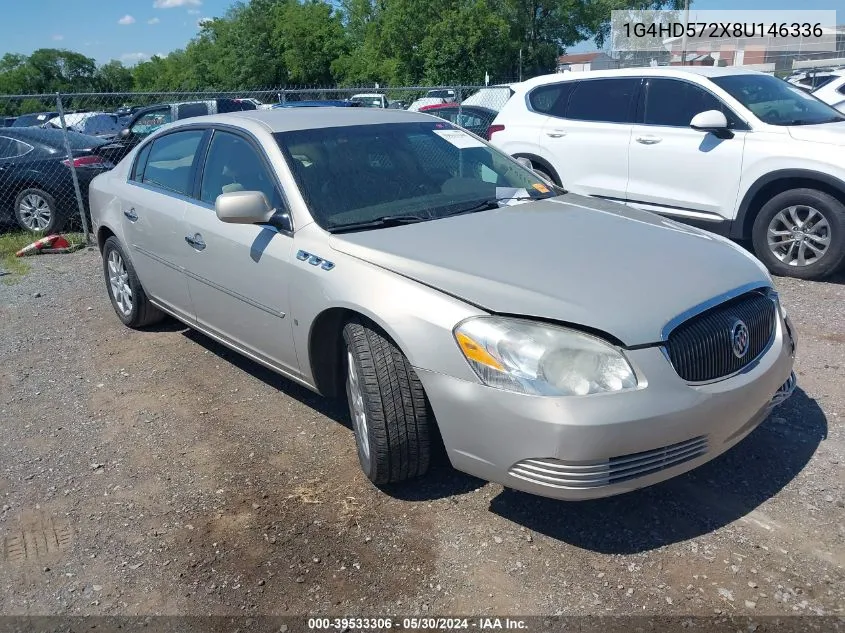 2008 Buick Lucerne Cxl VIN: 1G4HD572X8U146336 Lot: 39533306