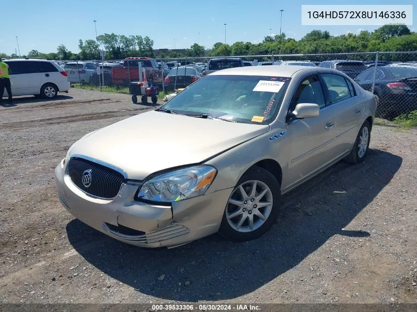 2008 Buick Lucerne Cxl VIN: 1G4HD572X8U146336 Lot: 39533306