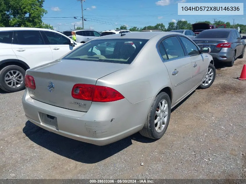 2008 Buick Lucerne Cxl VIN: 1G4HD572X8U146336 Lot: 39533306