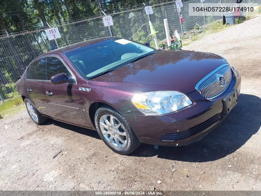 2008 Buick Lucerne Cxl VIN: 1G4HD57228U174910 Lot: 39599019