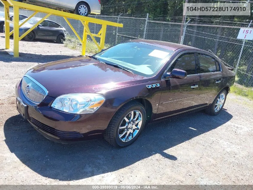 2008 Buick Lucerne Cxl VIN: 1G4HD57228U174910 Lot: 39599019