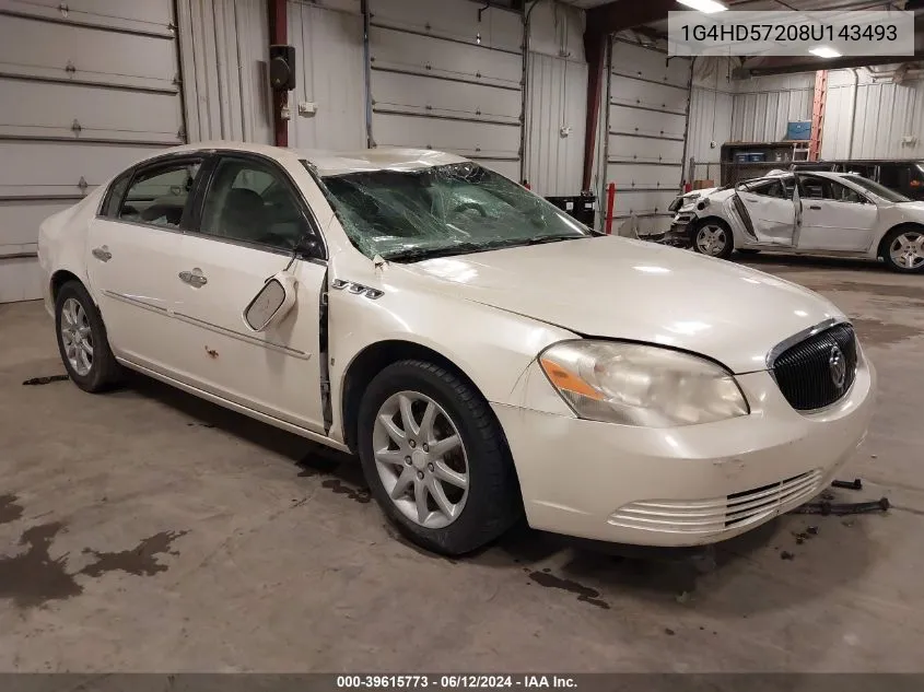 2008 Buick Lucerne Cxl VIN: 1G4HD57208U143493 Lot: 39615773