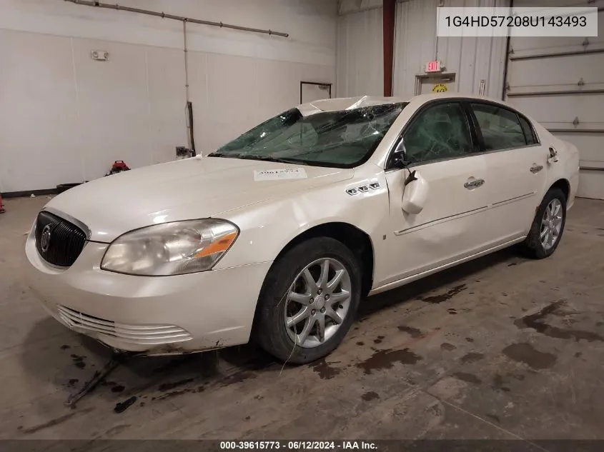 1G4HD57208U143493 2008 Buick Lucerne Cxl