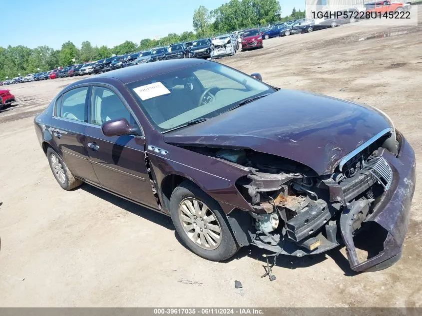 2008 Buick Lucerne Cx VIN: 1G4HP57228U145222 Lot: 39617035