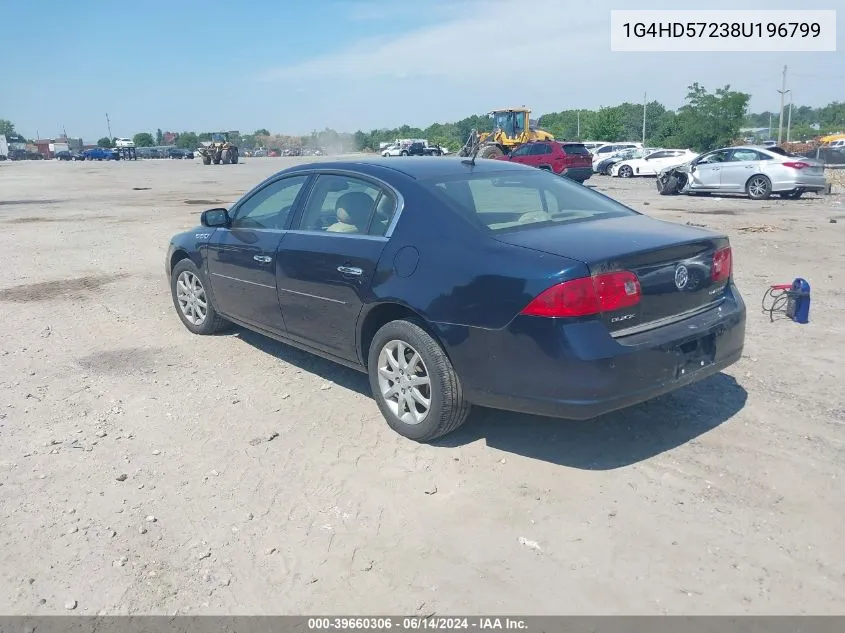 2008 Buick Lucerne Cxl VIN: 1G4HD57238U196799 Lot: 39660306