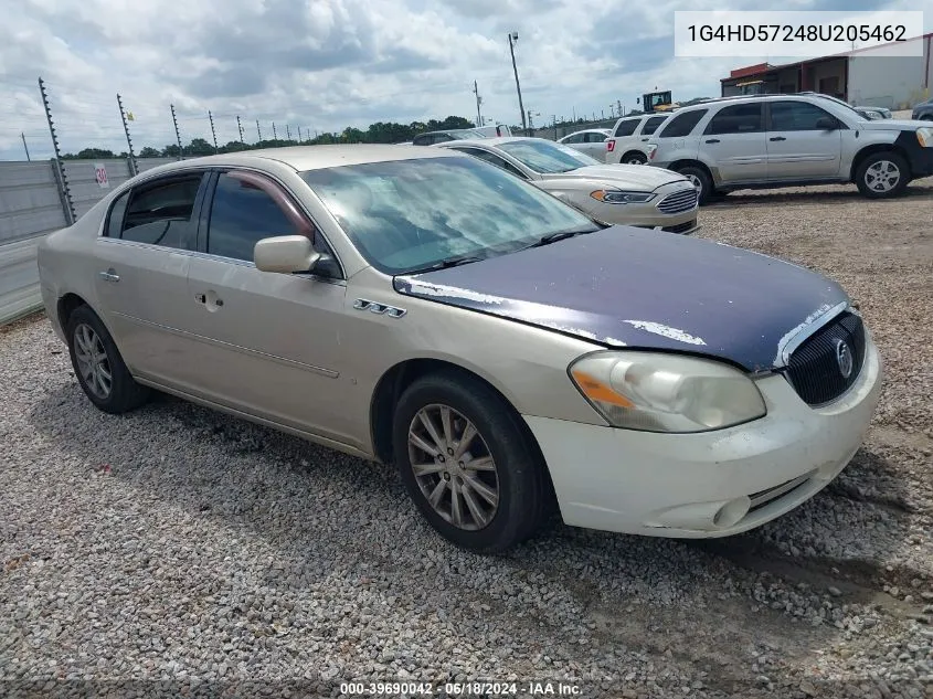 2008 Buick Lucerne Cxl VIN: 1G4HD57248U205462 Lot: 39690042