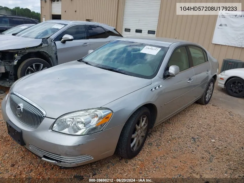 2008 Buick Lucerne Cxl VIN: 1G4HD57208U179233 Lot: 39698212