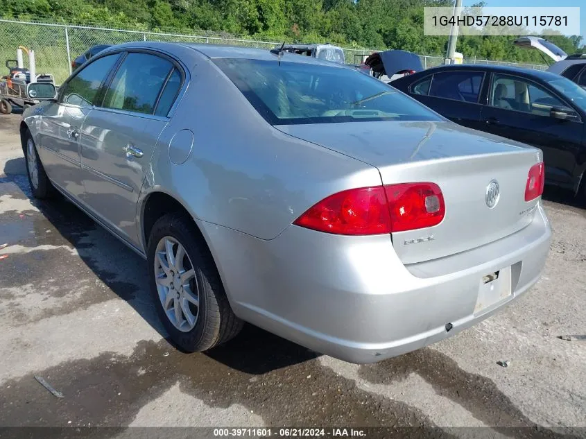 1G4HD57288U115781 2008 Buick Lucerne Cxl